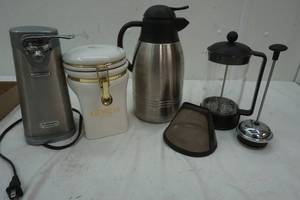 Coffee Server, Coffee Press, Coffee Canastar, Electric Can Opener