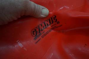 Gymic Red Ball  For Exercise only