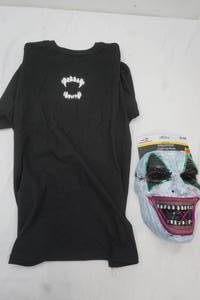 Halloween Light up mask and XL 14-16 Size shirt