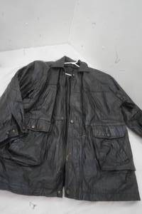 Mens Black Leather Jacket without lining