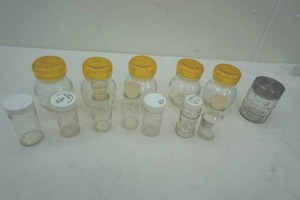 Variety of Glass Bottle with tops