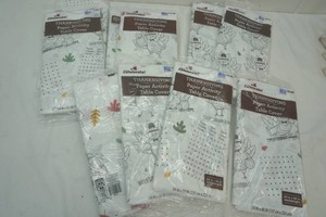 10 Paper Activity Rectangular Tablecloths (Thanksgiving)