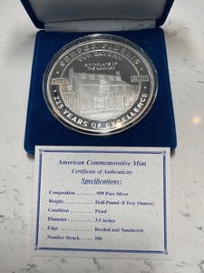 8 Ounce .999 Fine Silver Marine Corps Medallion #16 of 500 Total Minted