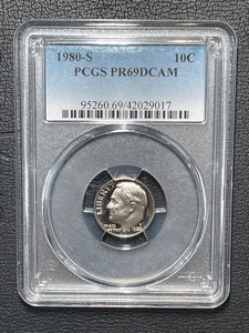 1980-S Roosevelt Dime Proof PCGS PR69 Deep Cameo
