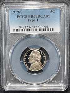1979-S Jefferson Nickel Proof Type 1 PCGS PR69 Deep Cameo