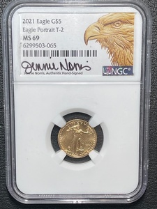 2021 $5 Dollar Gold Eagle NGC MS69