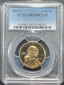 2003-S Sacagawea Dollar Proof PCGS PR69 Deep Cameo