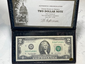 $2 Bill Uncirculated
