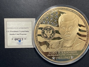 2017 John F. Kennedy Crystal Inlay Jumbo Coin