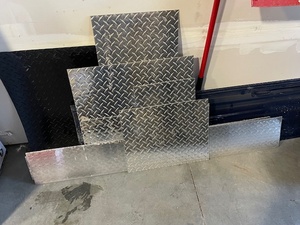 Diamond Plate and Steel Siding Pieces