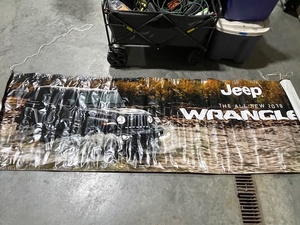 Jeep Wrangler Advertising Sign