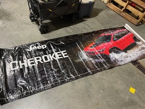 Jeep Cherokee Advertising Sign