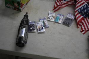 lot 791 image: Dremel 8220 Rotary Tool with Battery, Assorted Attachments