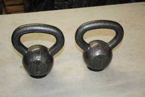 lot 764 image: Lot of (2) Power Systems 12-lb Kettle Balls