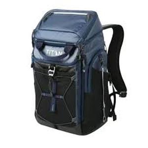 lot 19 image: Titan 26 Can Backpack Cooler Ice Bag Food Drinks with 2 Ice Walls in Navy