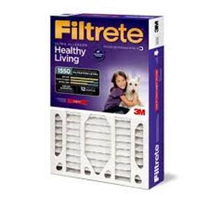 lot 92 image: Set of 2 3M Filtrete 25 In. W X 16 In. H X 5 In. D Pleated Air Filter
