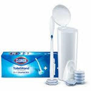 lot 103 image: Clorox ToiletWand Disposable Toilet Cleaning System - ToiletWand Storage Caddy and 6 Refill Heads  Box of 20 Refils