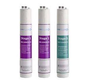 lot 108 image: Pure Blue 3-Stage 11 Reverse Osmosis Three-Pack Replacement Filters