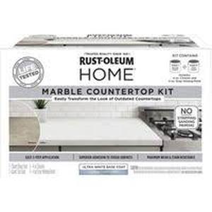 lot 119 image: Rust-Oleum 384964 Home Countertop Kit Marble with Satin Top-Coat Kit-Distressed Package