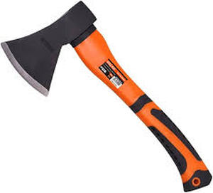 lot 130 image: Edward Tools Wood Axe - Heavy Duty Small Camp Hatchet with Sheath