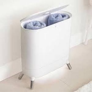lot 157 image: Sharper Image SpaStudio Towel Warmer-Slight Crack on Lid-Some Marks from Being Out of Box