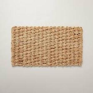 lot 160 image: Basket Weave Jute Doormat Natural - Hearth & Hand with Magnolia-18x30