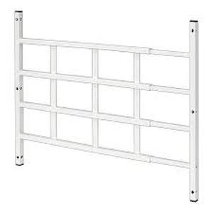 lot 185 image: Set of 3 Segal Fixed Window Guard, 22 in. - 38 in. x 21-12 in., Steel, White, 4-Bar, NON-EGRESS