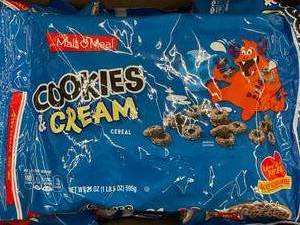lot 12 image: Malt O Meal Cookies and Cream Cereal 3 X 21oz Bags