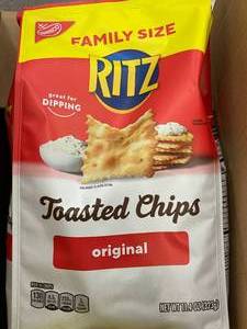 lot 18 image: Ritz Toasted Chips 6 Family Size Bags