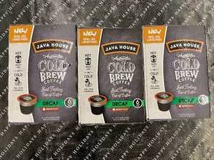 lot 31 image: Java House Liquid Pods Decaf 6 per box 3 boxes