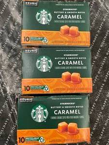 lot 32 image: Starbucks Caramel K-Cups 3 boxes of 10