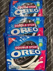 lot 37 image: Double Stuf Oreos 3 packages