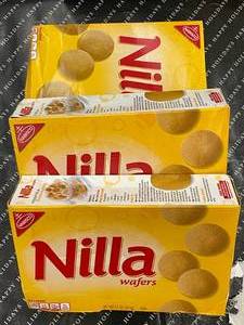 lot 38 image: Nilla Wafers 3 boxes
