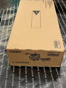 lot 241 image: Sour Patch Kids Grape Box of 12 X 8oz Bags