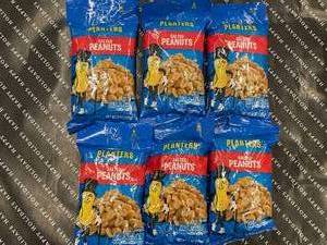 lot 502 image: PLanters Salted Peanuts 6 X 6oz Bags