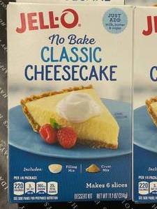 lot 572 image: Jello No Bake Cheesecake 6 Boxes