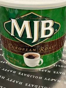 lot 131 image: MJB European Roast 23oz Tin ground coffee