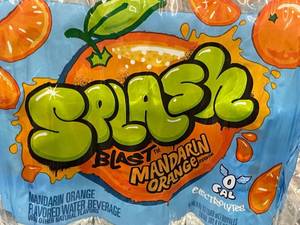 lot 139 image: Splash Blast Orange Flaored Water 12 Pack