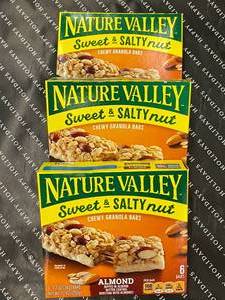 lot 293 image: Nature Valley Almond Granola Bars 3 Boxes