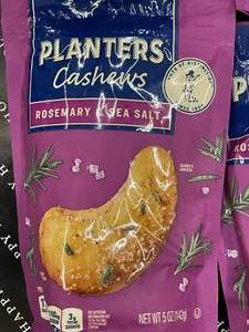 lot 498 image: Planters Cashews Rosemary Sea Salt 6 Bags