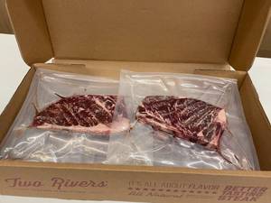 I.    Box of Beef Strip Loin Steaks 4.90 Lbs