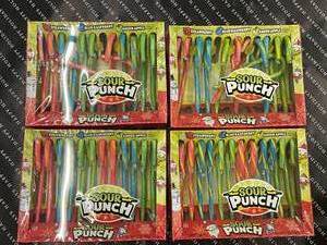 Sour Punch Candy Canes 4 Boxes of 12