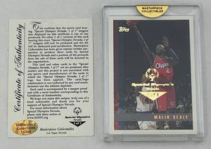 lot 7 image: 1997 Topps Malik Sealy 1 OF 1 With COA