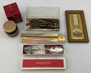 lot 71 image: Misc. Vintage Pens & More Including Reed & Barton