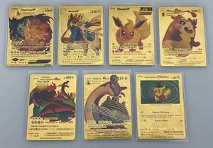 lot 179 image: Pokemon Gold Foil Trading Cards Including Charizard & More