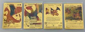 lot 181 image: Pokemon Gold Foil Trading Cards Including Charizard & More