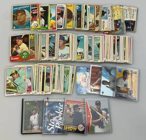 lot 188 image: Misc. Baseball Cards (Some In Protective Sleeves)
