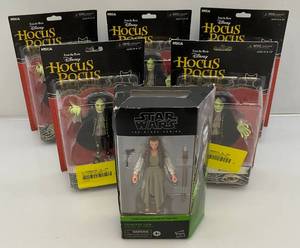 lot 167 image: STAR WARS & DISNEYS Hocus Pocus Action Figures (NIB)
