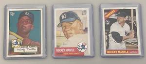 lot 191 image: Vintage Mickey Mantle Cards (In Protective Sleeves)