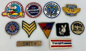 lot 206 image: Misc. Vintage Patches Including Some Military